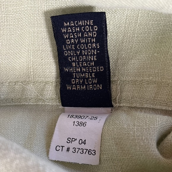 Banana Republic Green 100% Linen Standard Fit Short Sleeve Button Down Shirt XL - Picture 5 of 11